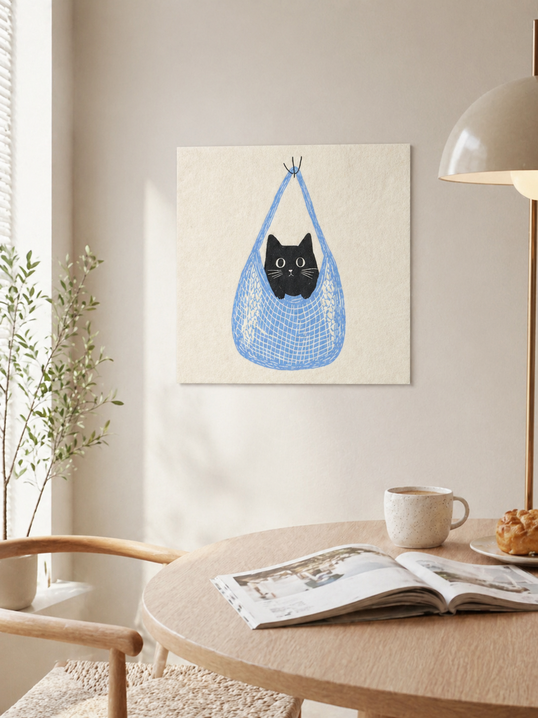 Curious Kitty - Soft Wall Art
