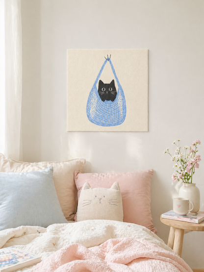 Curious Kitty - Soft Wall Art