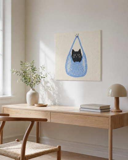 Curious Kitty - Soft Wall Art