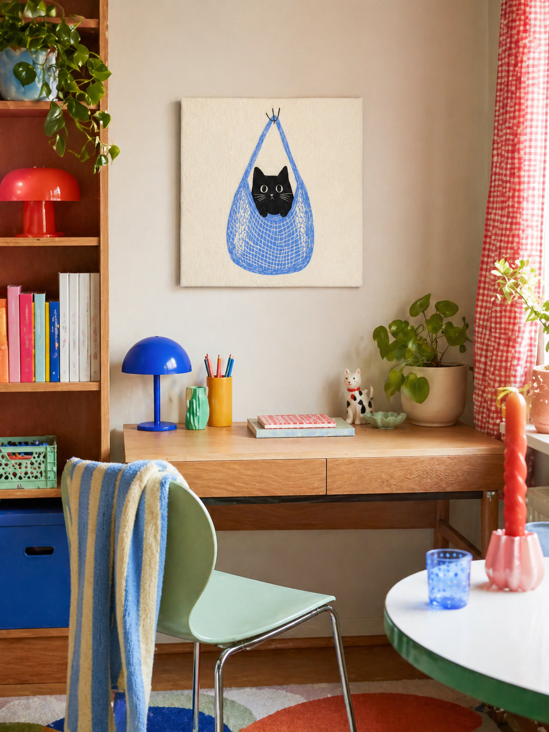 Curious Kitty - Soft Wall Art