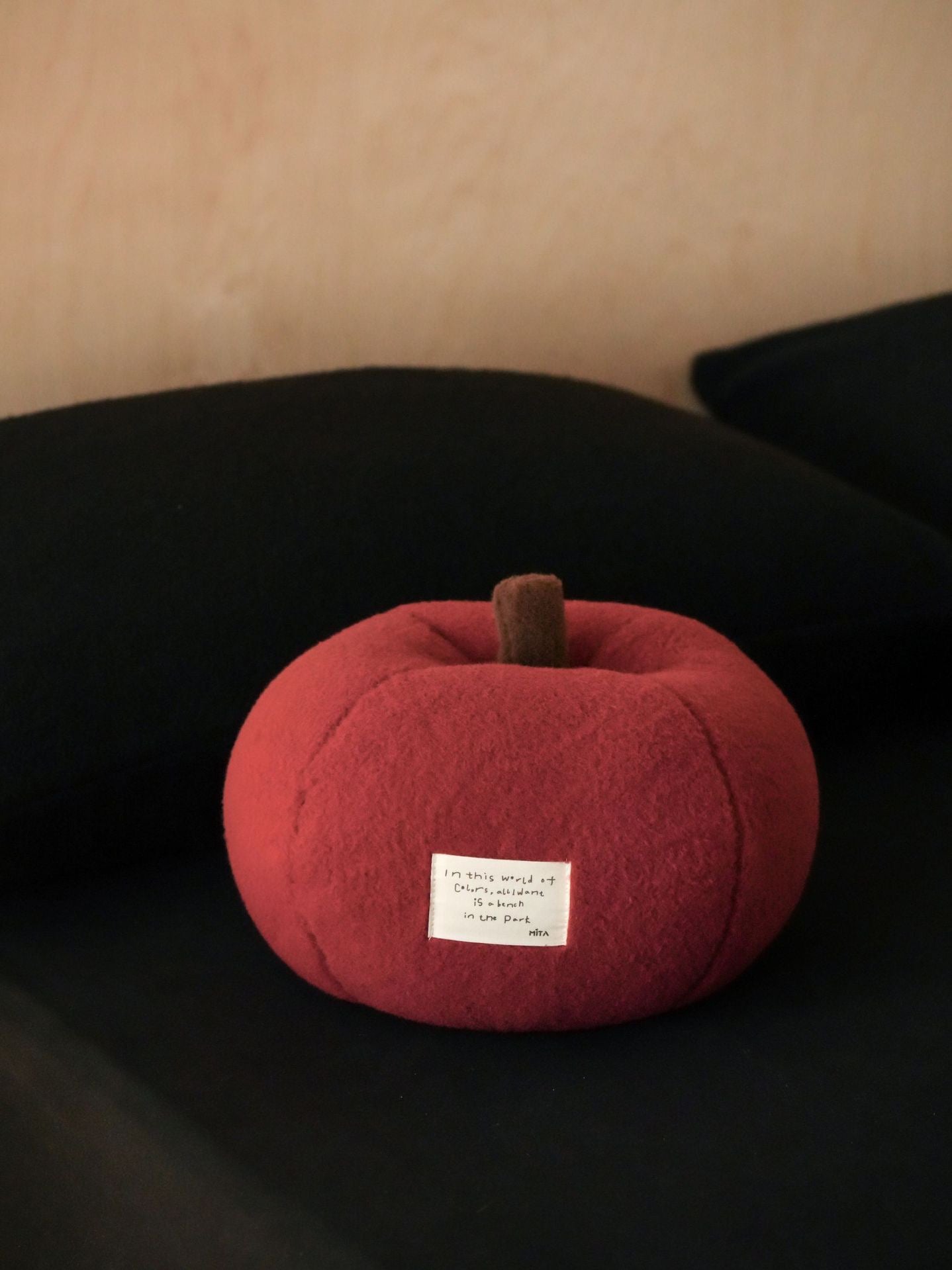Apple Pouf Cushion - Cozy & Playful Home Decor | Small and Large Sizes Available