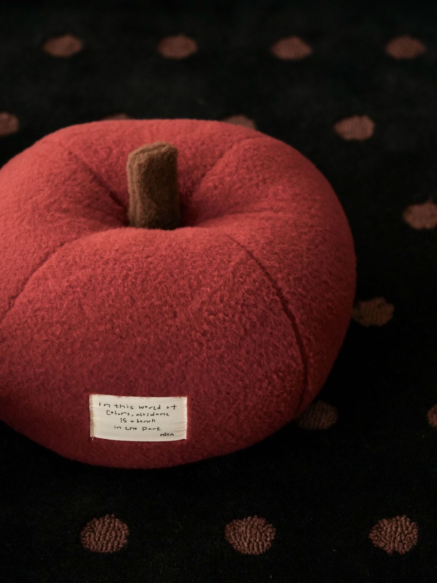 Apple Pouf Cushion - Cozy & Playful Home Decor | Small and Large Sizes Available