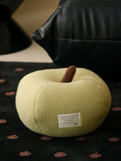 Apple Pouf Cushion - Cozy & Playful Home Decor | Small and Large Sizes Available
