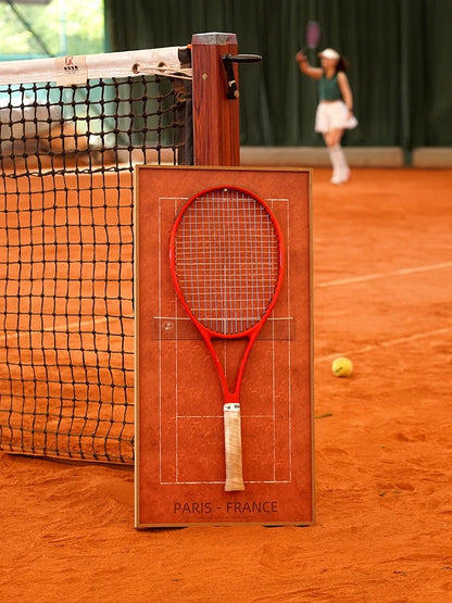 Grand Slam-Inspired Tennis Wall Display