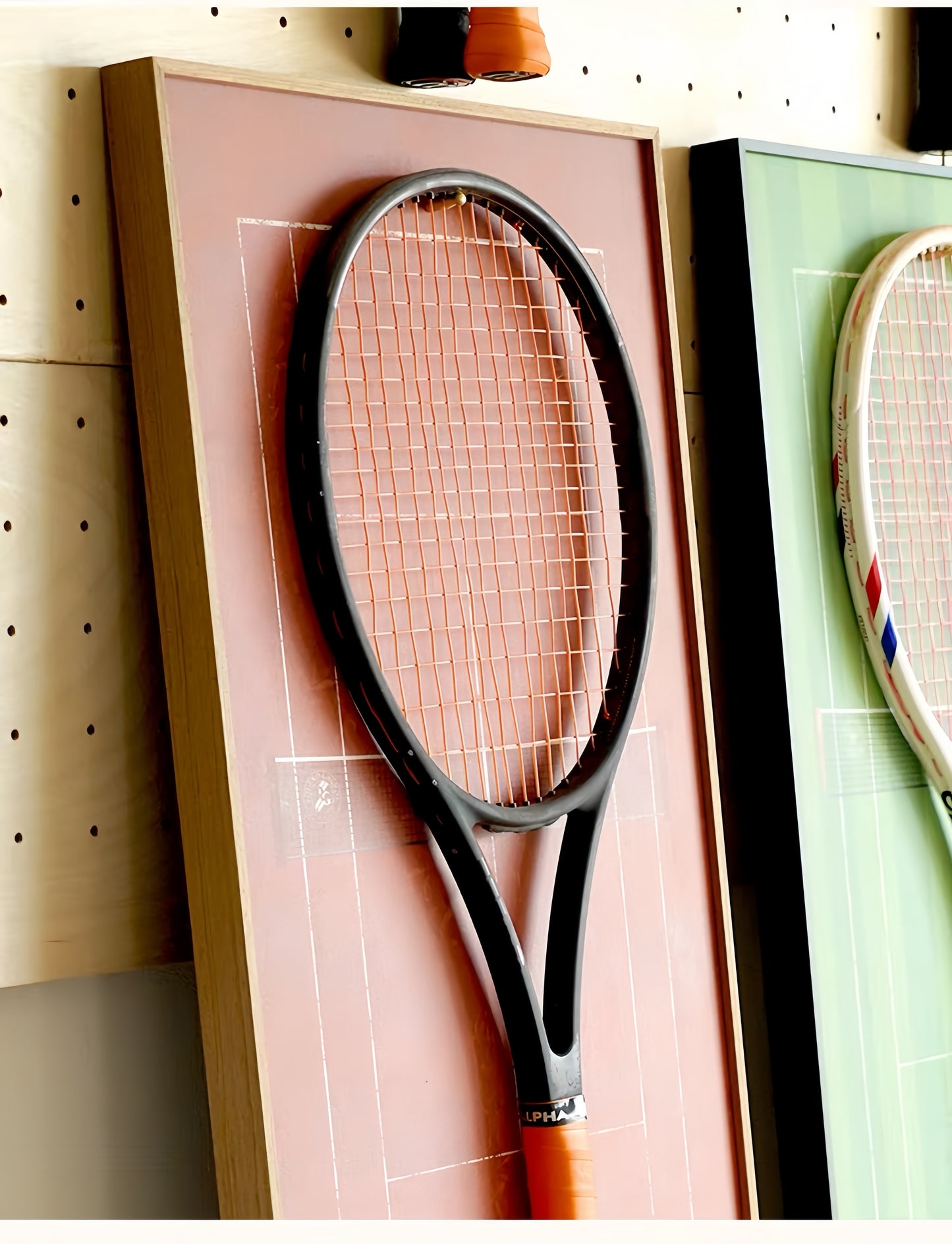 Grand Slam-Inspired Tennis Wall Display