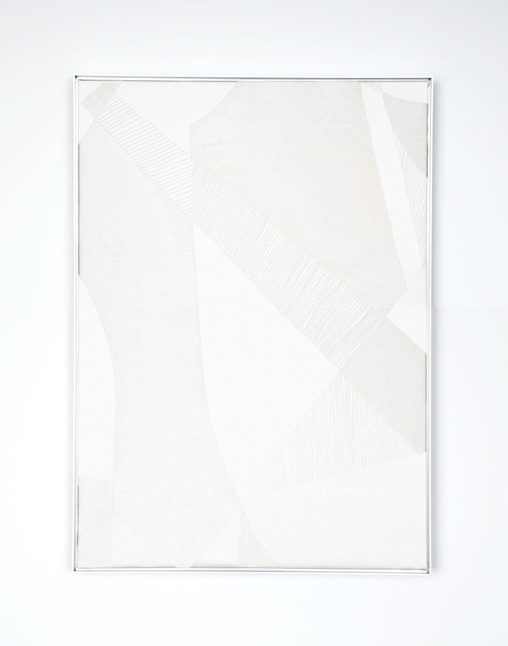 Prism White- Fabric Wall art