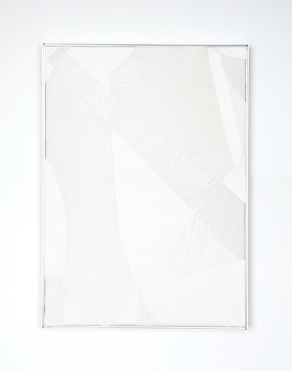 Prism White- Fabric Wall art