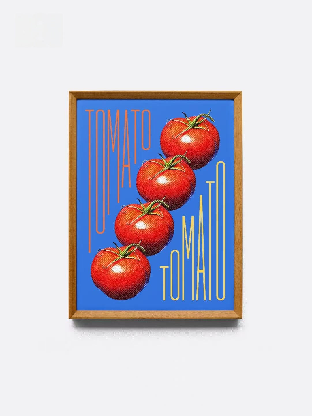 Pop Tomato - Bauhaus Mid-Century Inspired  Framed Print