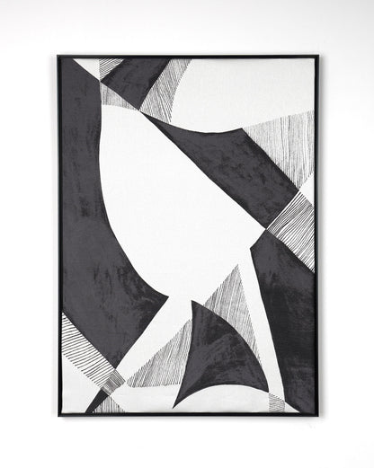 Prism Black- Fabric Wall art