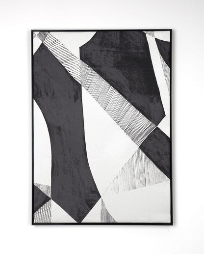 Prism Black- Fabric Wall art