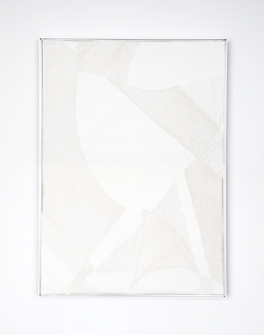 Prism White- Fabric Wall art