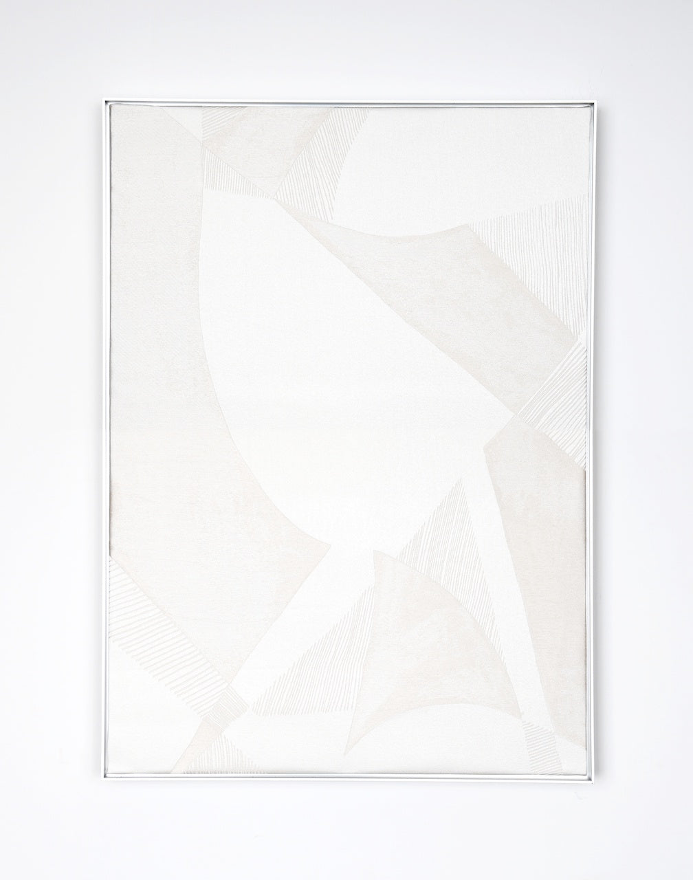 Prism White- Fabric Wall art