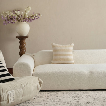 Plush Bouclé Couch Cover – 360° Stretch, Pet-Friendly & Washable