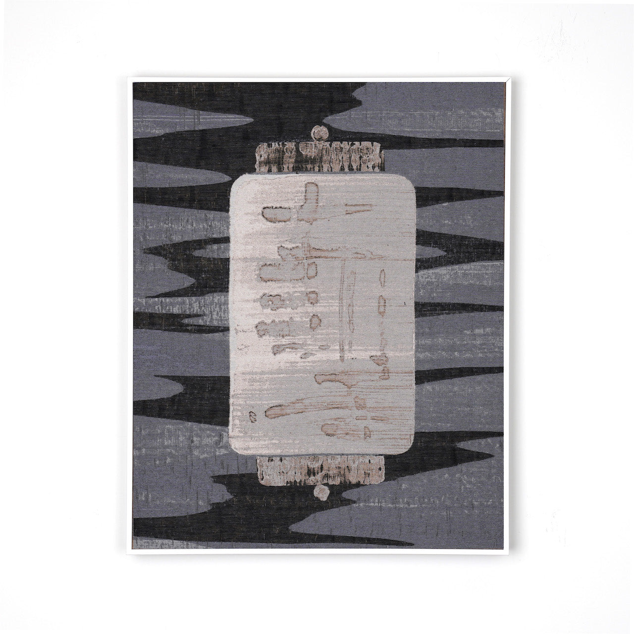 Lantern Dark Blue-Fabric Wall art