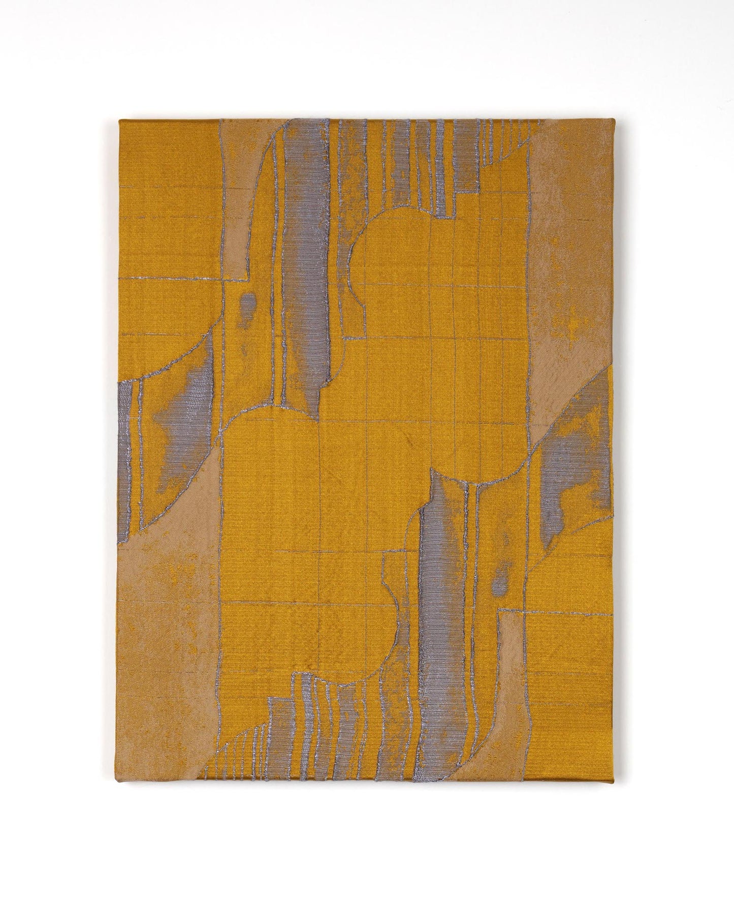 Palace Memory Amber yellow - Fabric Wall art