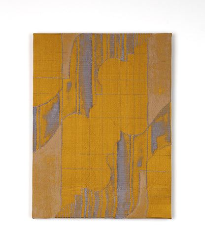 Palace Memory Amber yellow - Fabric Wall art