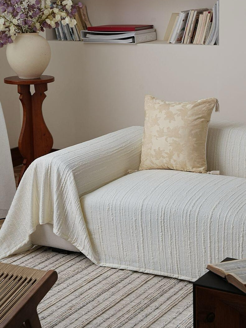 Sleek Cool-Touch Jacquard Couch Throw