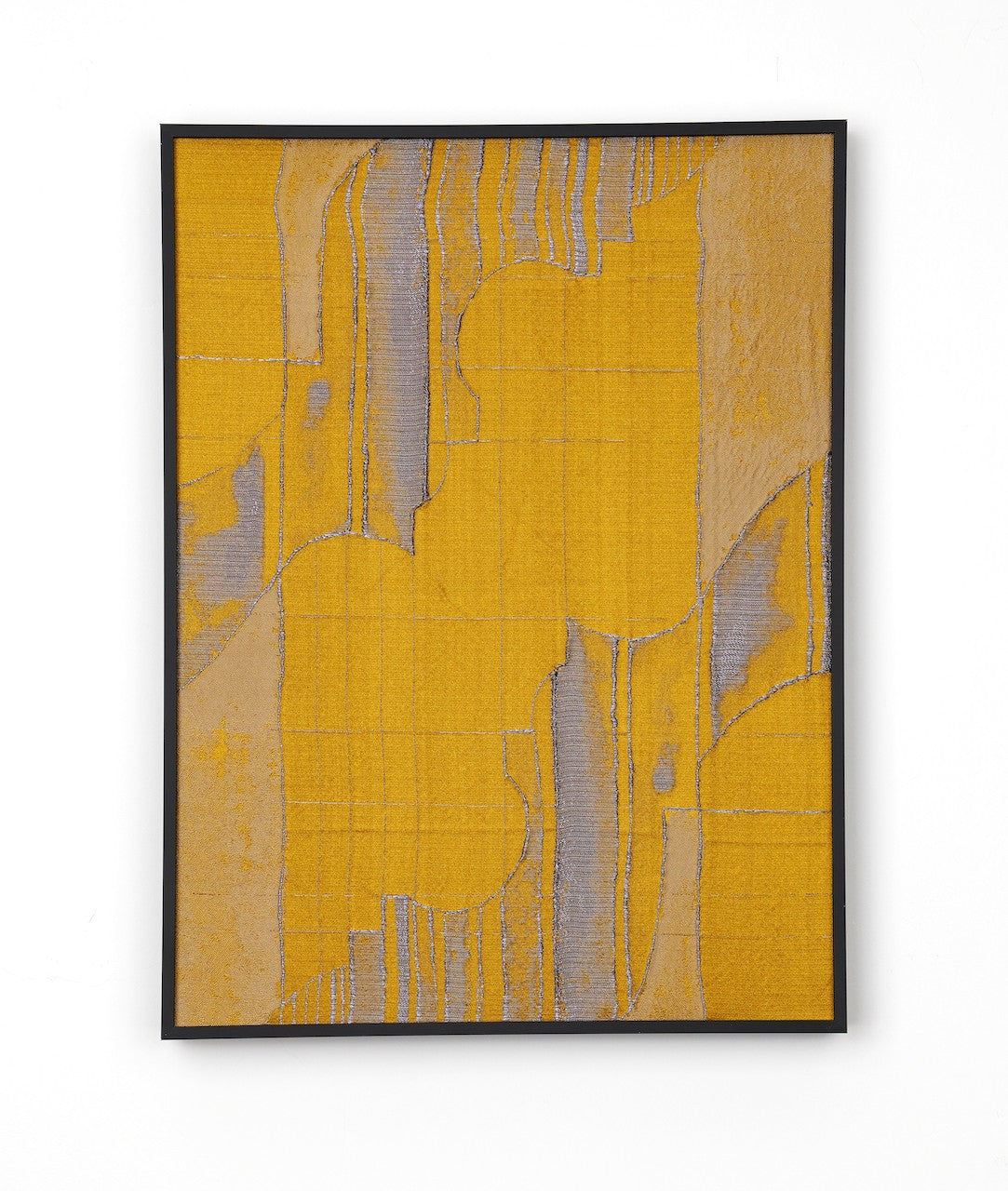 Palace Memory Amber yellow - Fabric Wall art