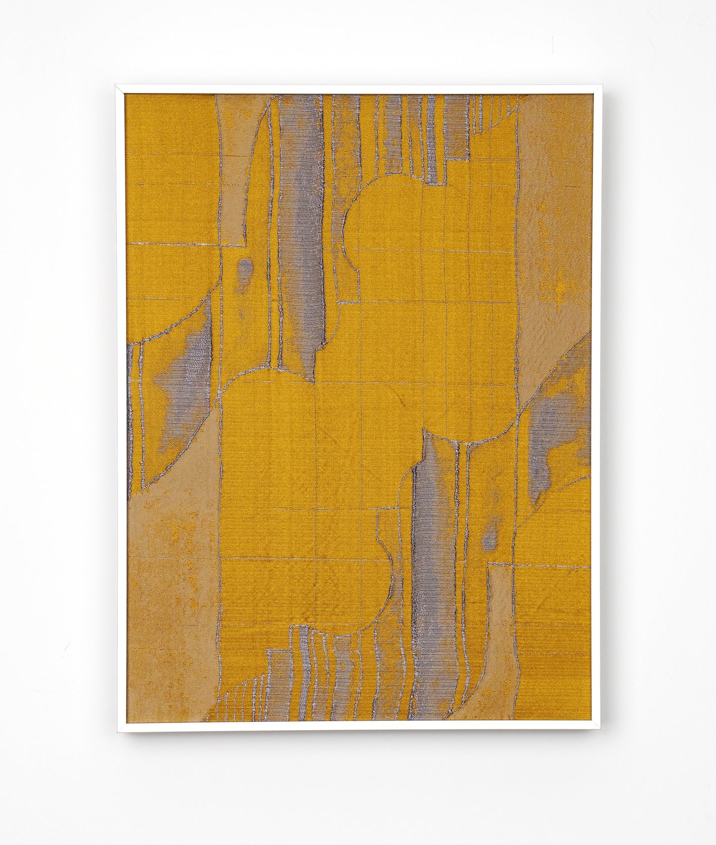 Palace Memory Amber yellow - Fabric Wall art