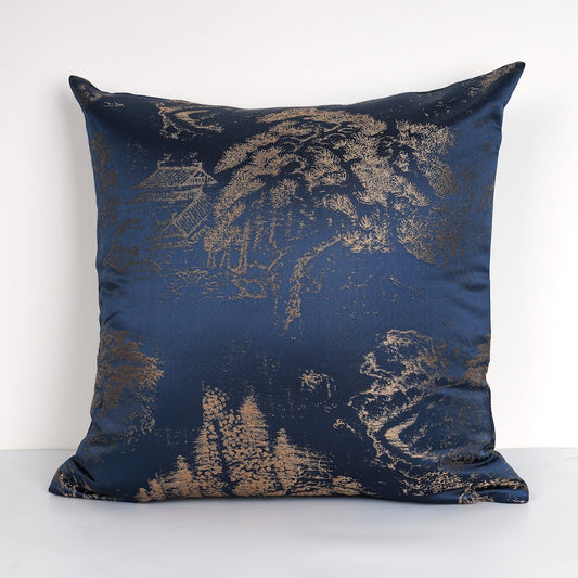 Pine Forest Lapis Blue-Cushion