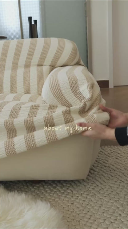 Sleek Stripe 360° Full-Cover Couch Cover