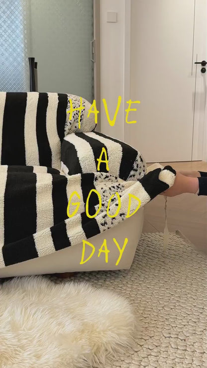 Sleek Ion-Knit Couch Cover – 360° Stretch Full Coverage, Washable & Stays Put