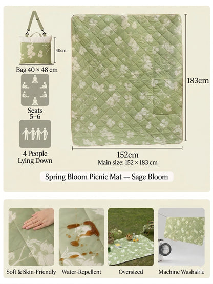 Foldaway Picnic Mat｜Water-repellent, easy to clean, and ready for outdoor days.