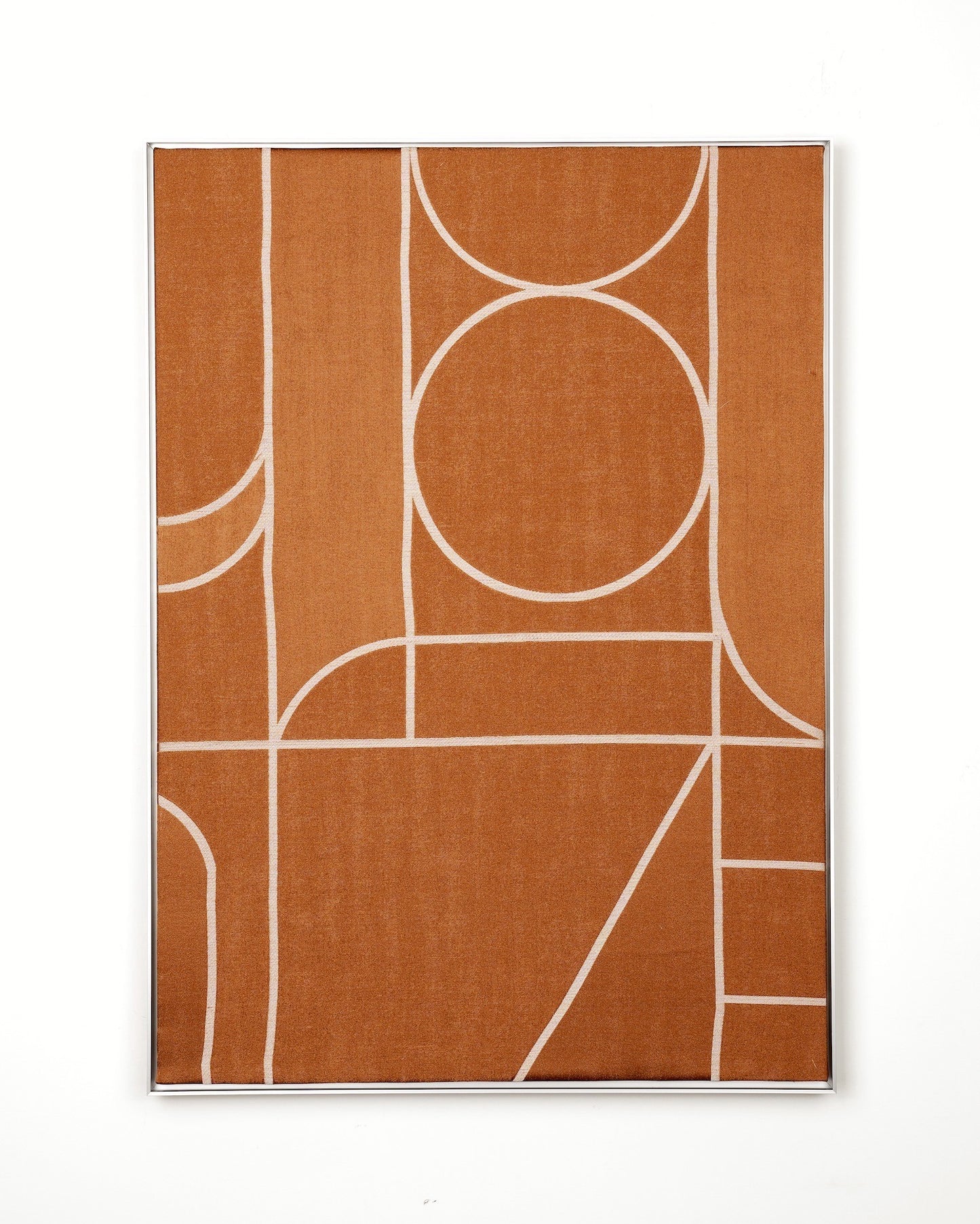 Lines Brown-Fabric Wall art