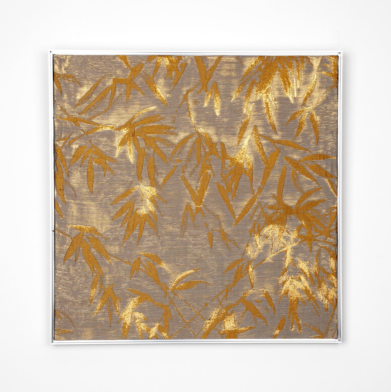 Bamboo In Gold Brown-Fabric Wall art